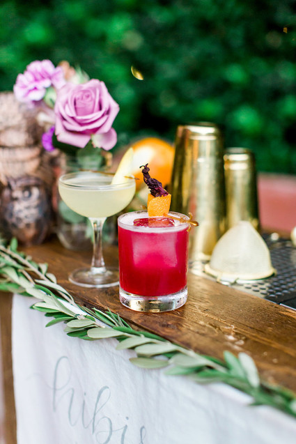 Jewel Tone garden wedding editorial at Eden Gardens