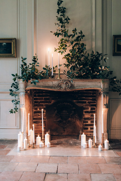 Intimate winter wedding at Chateau de Montplaisant in France