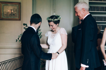 Intimate winter wedding at Chateau de Montplaisant in France