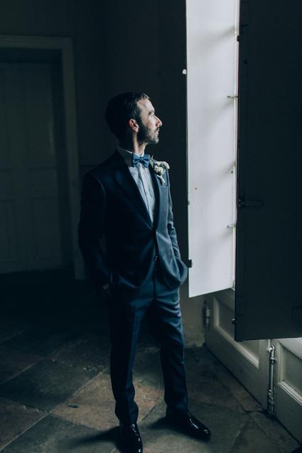 Intimate winter wedding at Chateau de Montplaisant in France