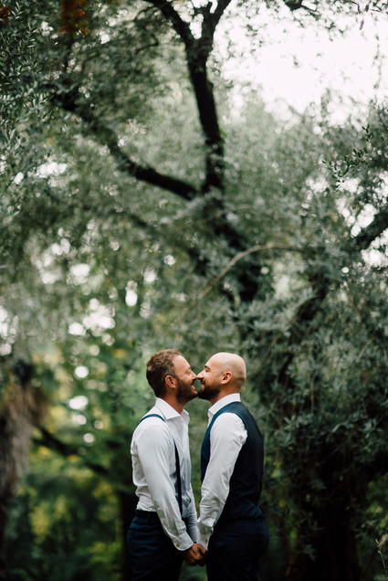 Winter same sex elopement in Veneto Italy