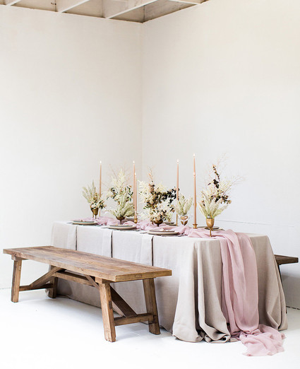 Romantic natural spring tablescape ideas