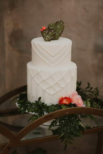 Cactus cake topper