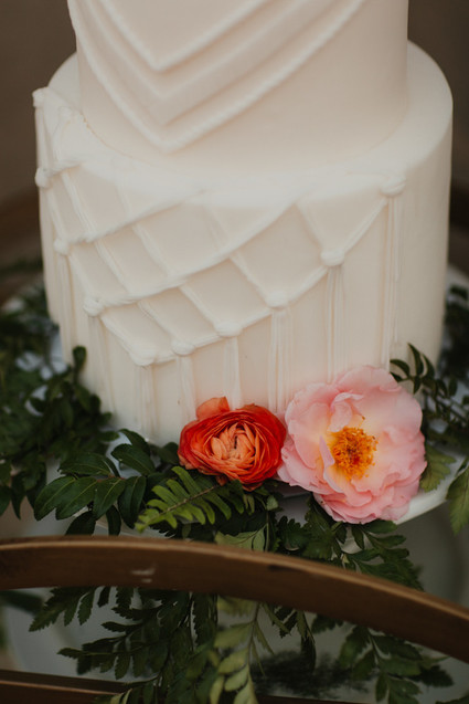 Macrame wedding cake