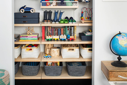 Boys shared closet