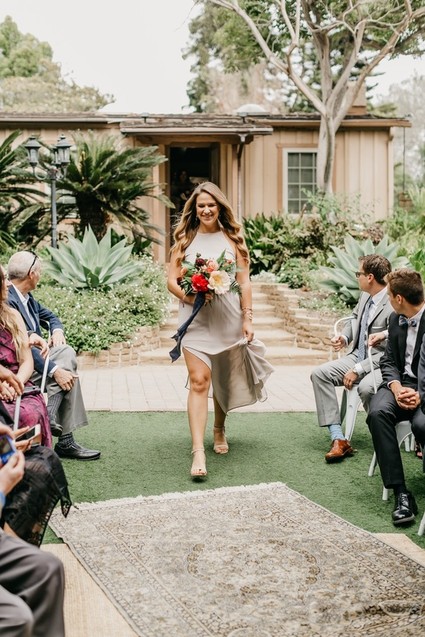 Modern tropical wedding at the San Diego Botanic Garden