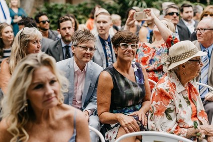 Modern tropical wedding at the San Diego Botanic Garden