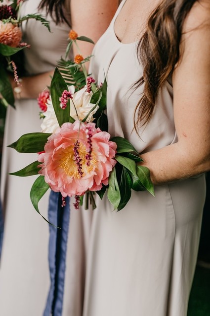 Modern tropical wedding at the San Diego Botanic Garden