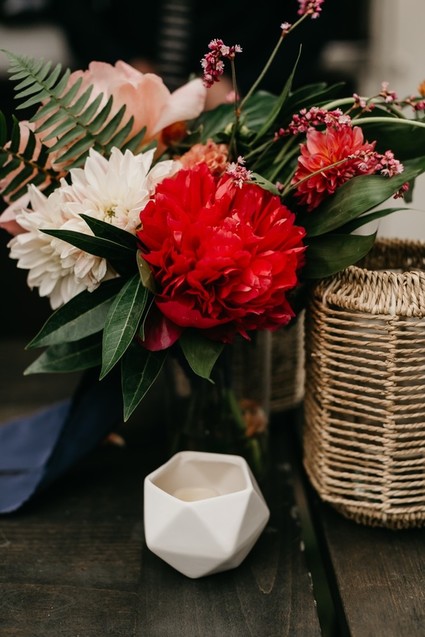 Modern tropical wedding at the San Diego Botanic Garden