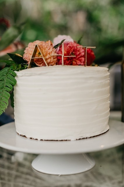 Modern tropical wedding at the San Diego Botanic Garden