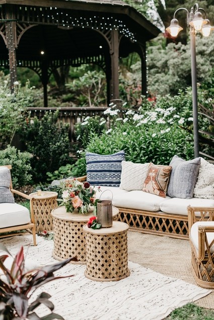 Modern tropical wedding at the San Diego Botanic Garden