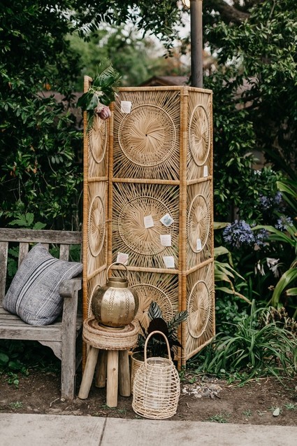 Modern tropical wedding at the San Diego Botanic Garden