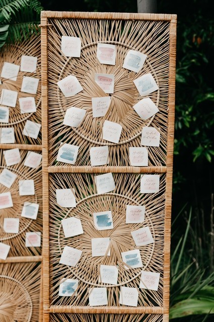 Modern tropical wedding at the San Diego Botanic Garden