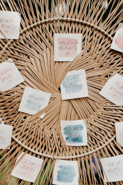 Modern tropical wedding at the San Diego Botanic Garden