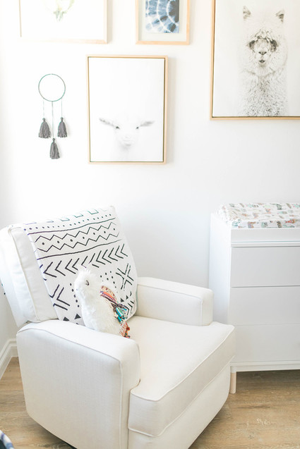 minimal white boy's nursery ideas
