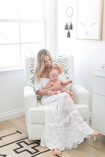 minimal white boy's nursery ideas