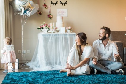 Whimsical girl's first birthday ideas on 100 Layer Cakelet