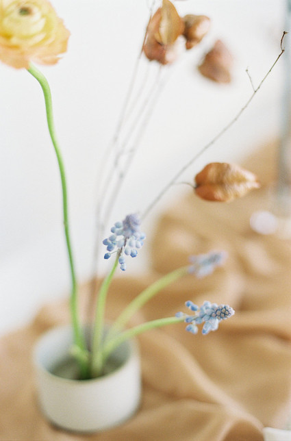 Modern minimal fall wedding inspiration in a loft