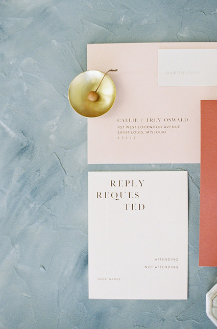 Modern minimal fall wedding inspiration in a loft