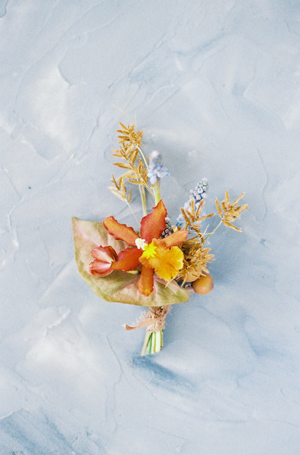 Modern minimal fall wedding inspiration in a loft