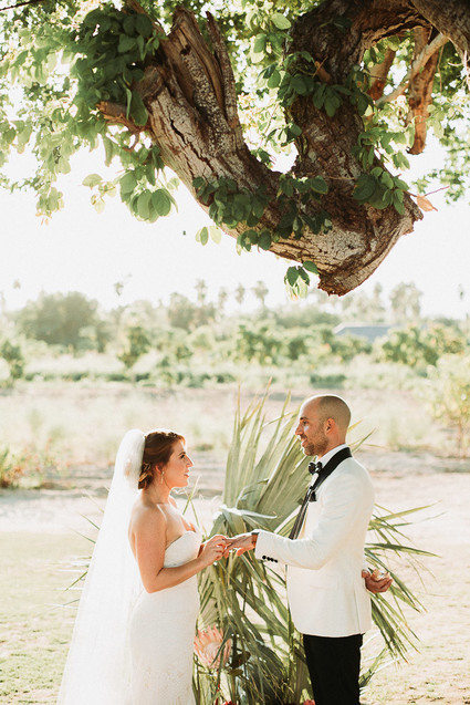 Stylish tropical wedding at Flora Farms in Cabo