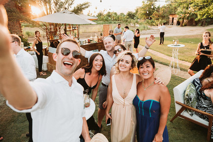 Stylish tropical wedding at Flora Farms in Cabo