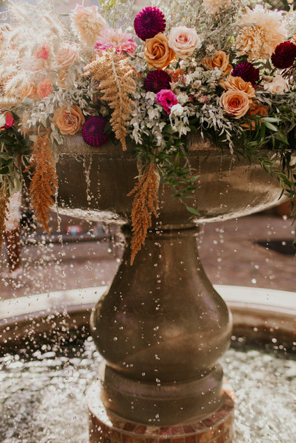 Spanish-Inspired foodie wedding at Serra Plaza in San Juan Capistrano
