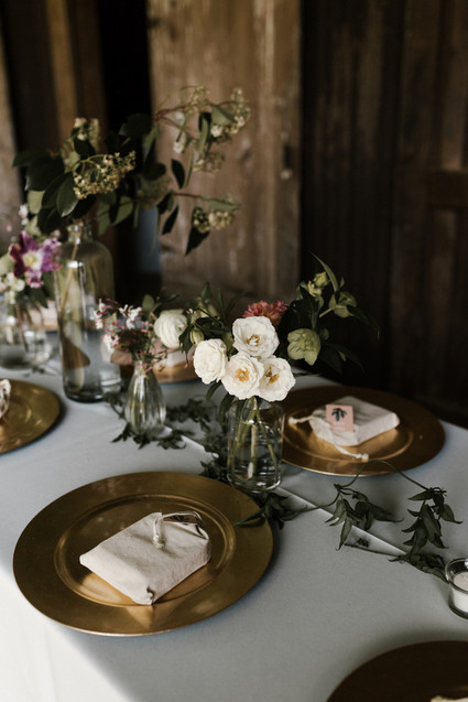 Moody modern wedding at Cherry Hollow Farms in Atlanta