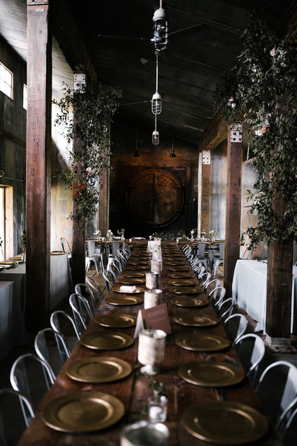 Moody modern wedding at Cherry Hollow Farms in Atlanta