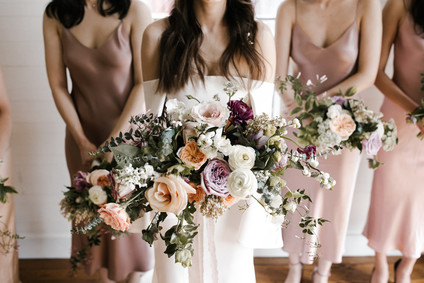 Moody modern wedding at Cherry Hollow Farms in Atlanta