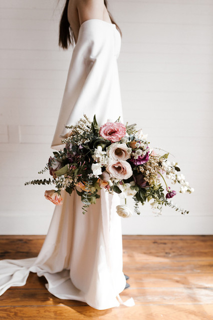 Moody modern wedding at Cherry Hollow Farms in Atlanta