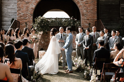 Moody modern wedding at Cherry Hollow Farms in Atlanta