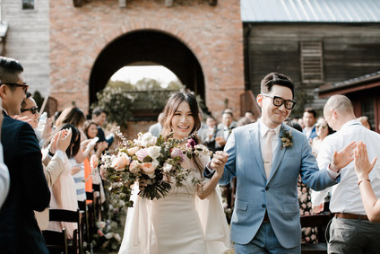 Moody modern wedding at Cherry Hollow Farms in Atlanta