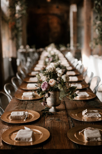 Moody modern wedding at Cherry Hollow Farms in Atlanta Inspiration
