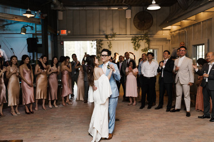 Moody modern wedding at Cherry Hollow Farms in Atlanta