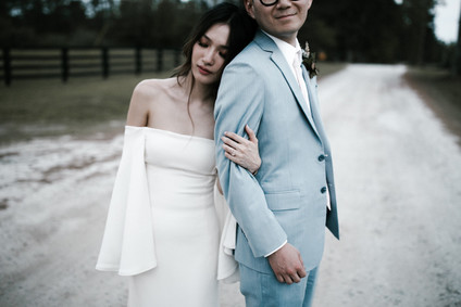 Moody modern wedding at Cherry Hollow Farms in Atlanta