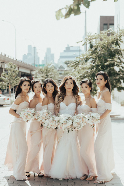 Modern graphic warehouse wedding in Toronto