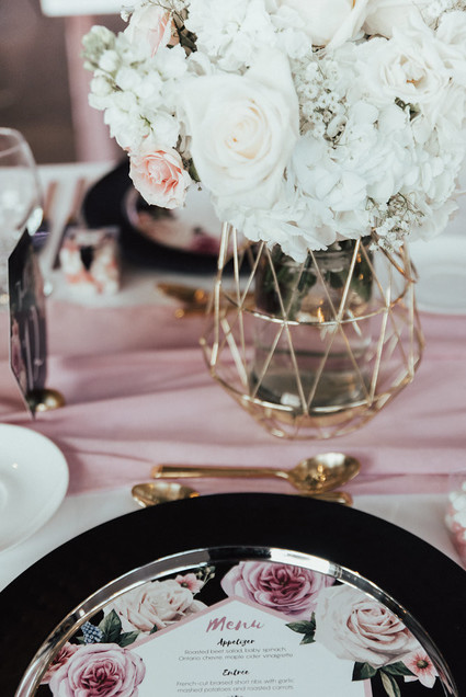 Modern graphic warehouse wedding in Toronto