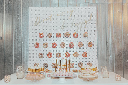 Modern graphic warehouse wedding in Toronto