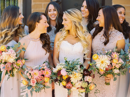 Modern feminine Santa Cruz wedding with boho details