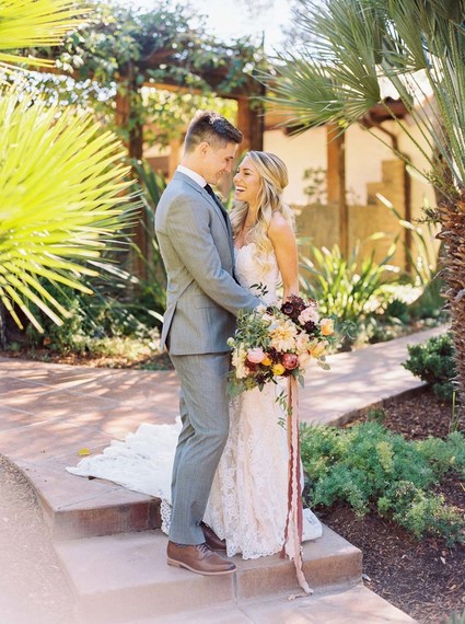 Modern feminine Santa Cruz wedding with boho details