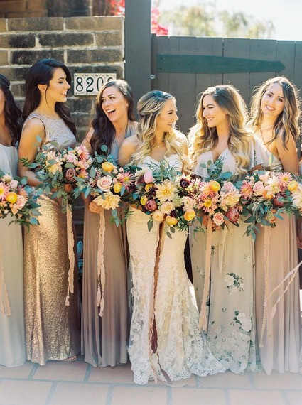 Modern feminine Santa Cruz wedding with boho details