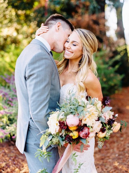 Modern feminine Santa Cruz wedding with boho details