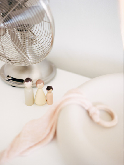 Dreamy white girl's nursery and newborn photos in Los Angeles