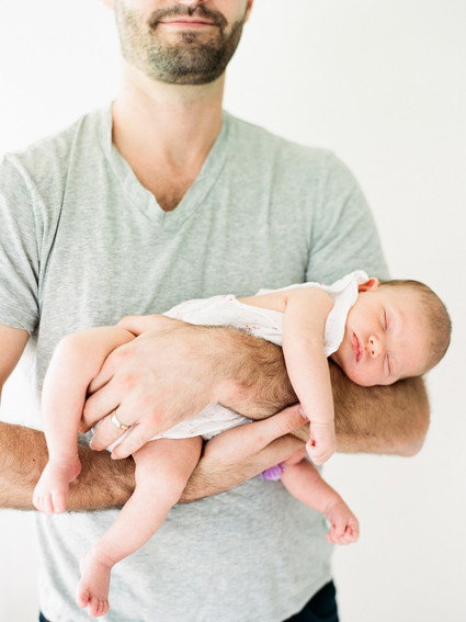 Dreamy white girl's nursery and newborn photos in Los Angeles