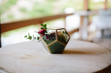 modern fall garden wedding