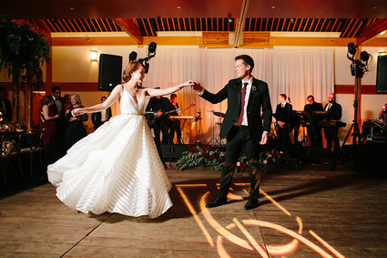 modern fall garden wedding