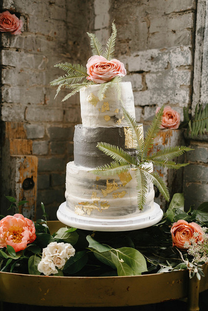 Romantic, industrial, floral wedding at Basilica Hudson in the Hudson Valley