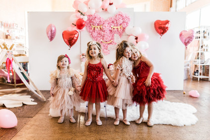 Galentine's party for little girls