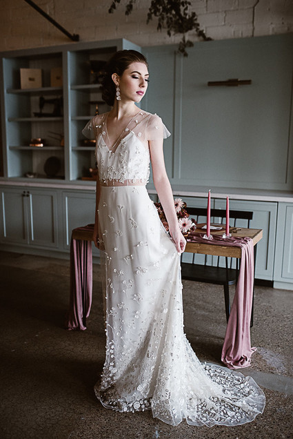 Moody mauve Valentine's Day and winter wedding ideas